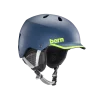 Bern Watts EPS Helmet Matte Navy/Hyper Green -Leki Shop 19 watts blue main