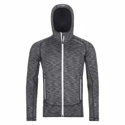 Ortovox Mens Space Dyed Grey Fleece Hoody