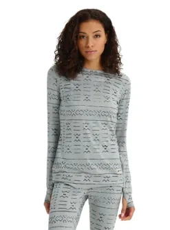 Burton Midweight Women's Crew Grayscl Bogolanfini